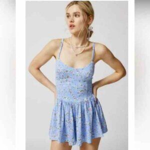 Urban Outfitters Raleigh Floral Romper Size M NEW